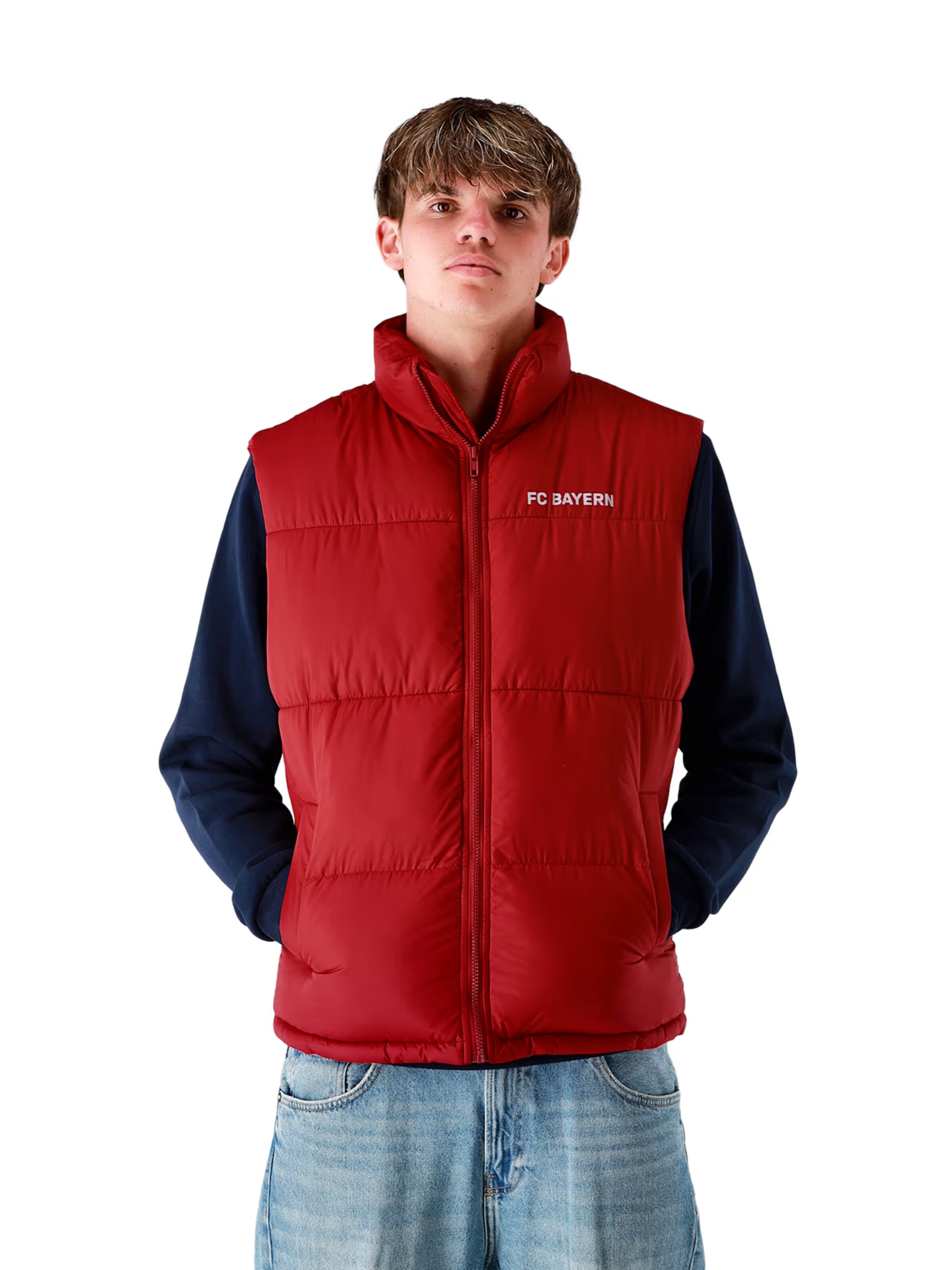 FC BAYERN MÜNCHEN Vest in Red: front