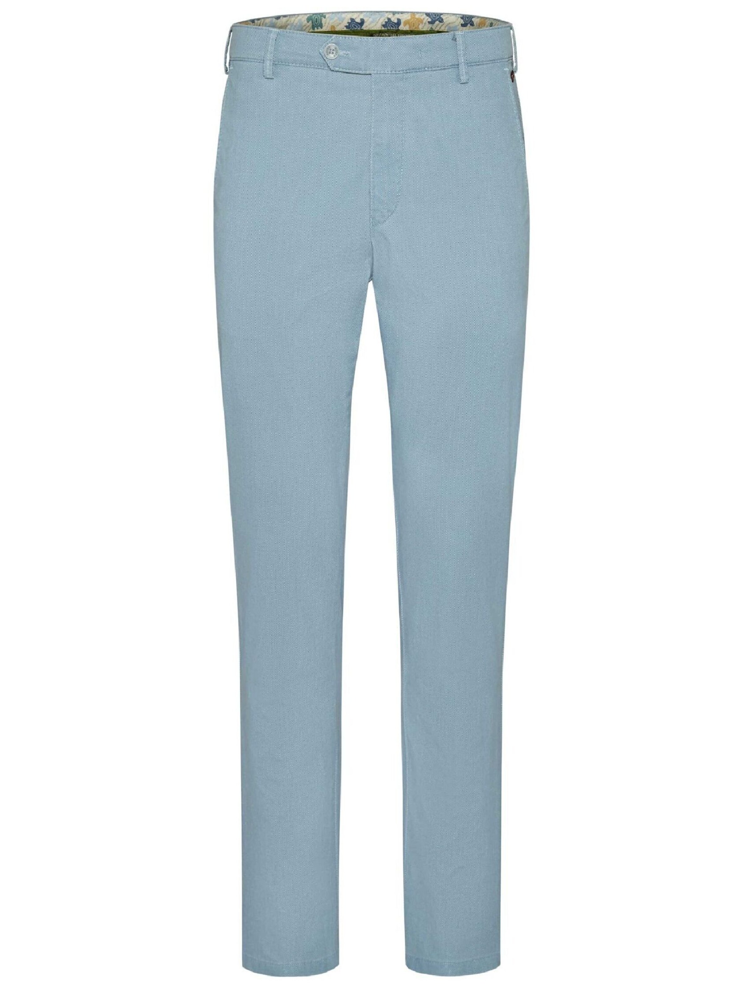 MEYER Slim fit Chino trousers 'Bonn' in Blue: front