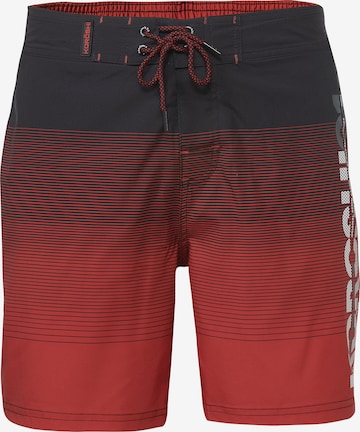 KOROSHI Board Shorts in Red: front