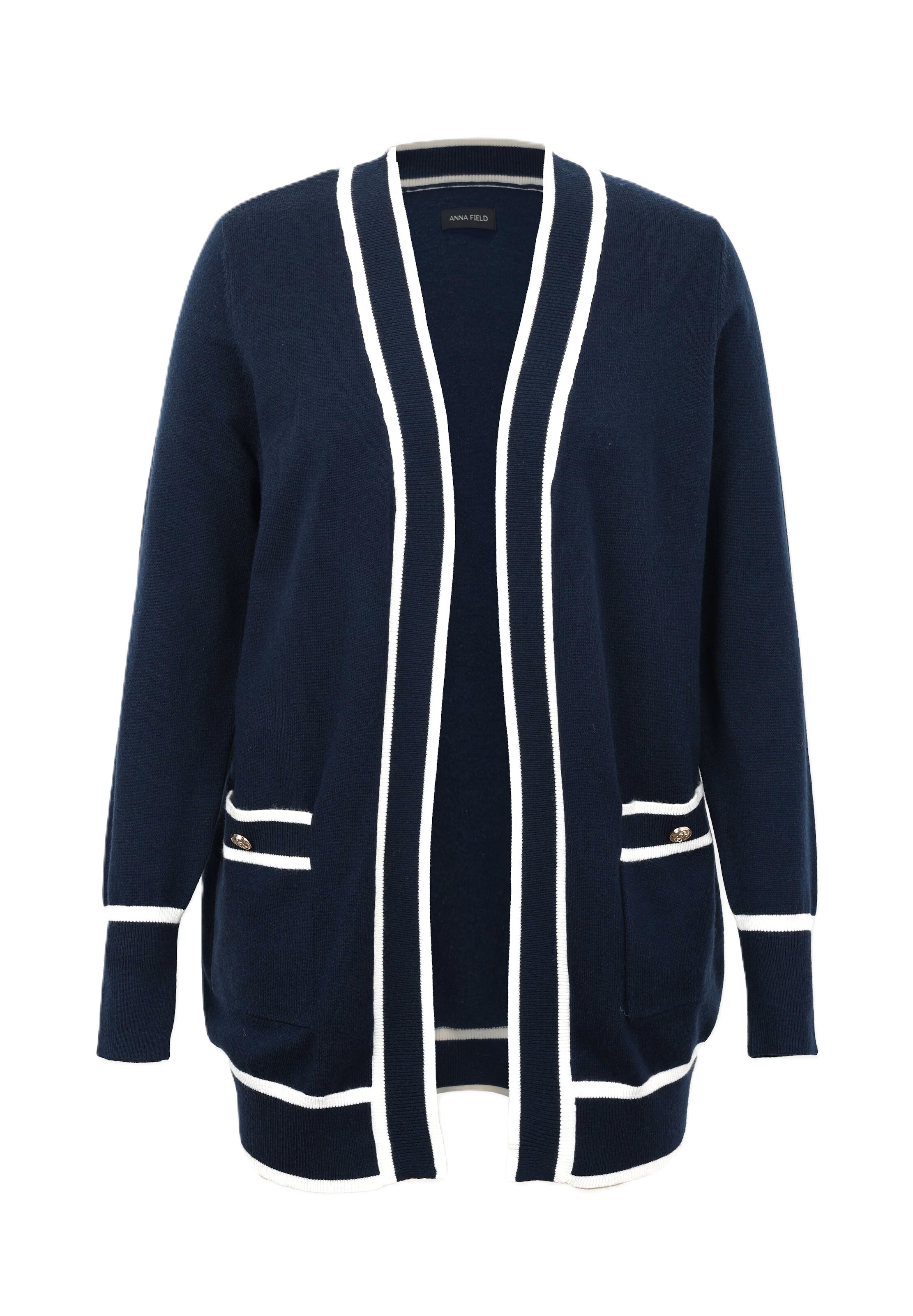 Anna Field Strickjacke in Blau: Vorderseite
