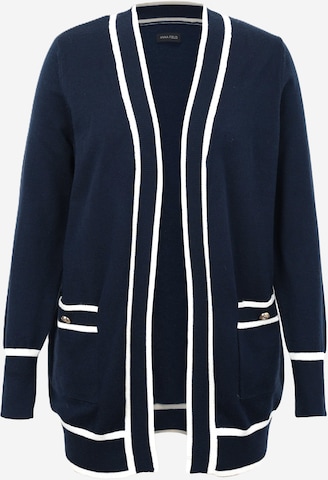 Anna Field Strickjacke in Blau: Vorderseite