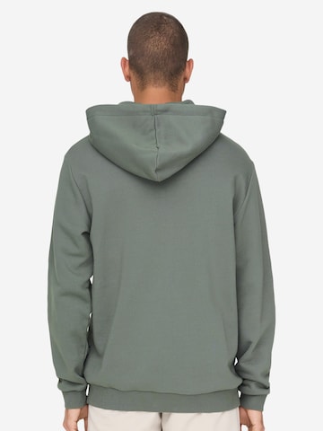 Only & Sons Sweatshirt 'Ceres' in Green