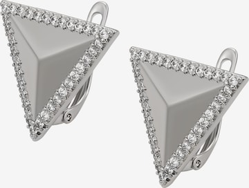 Boucles d'oreilles faina en argent : devant