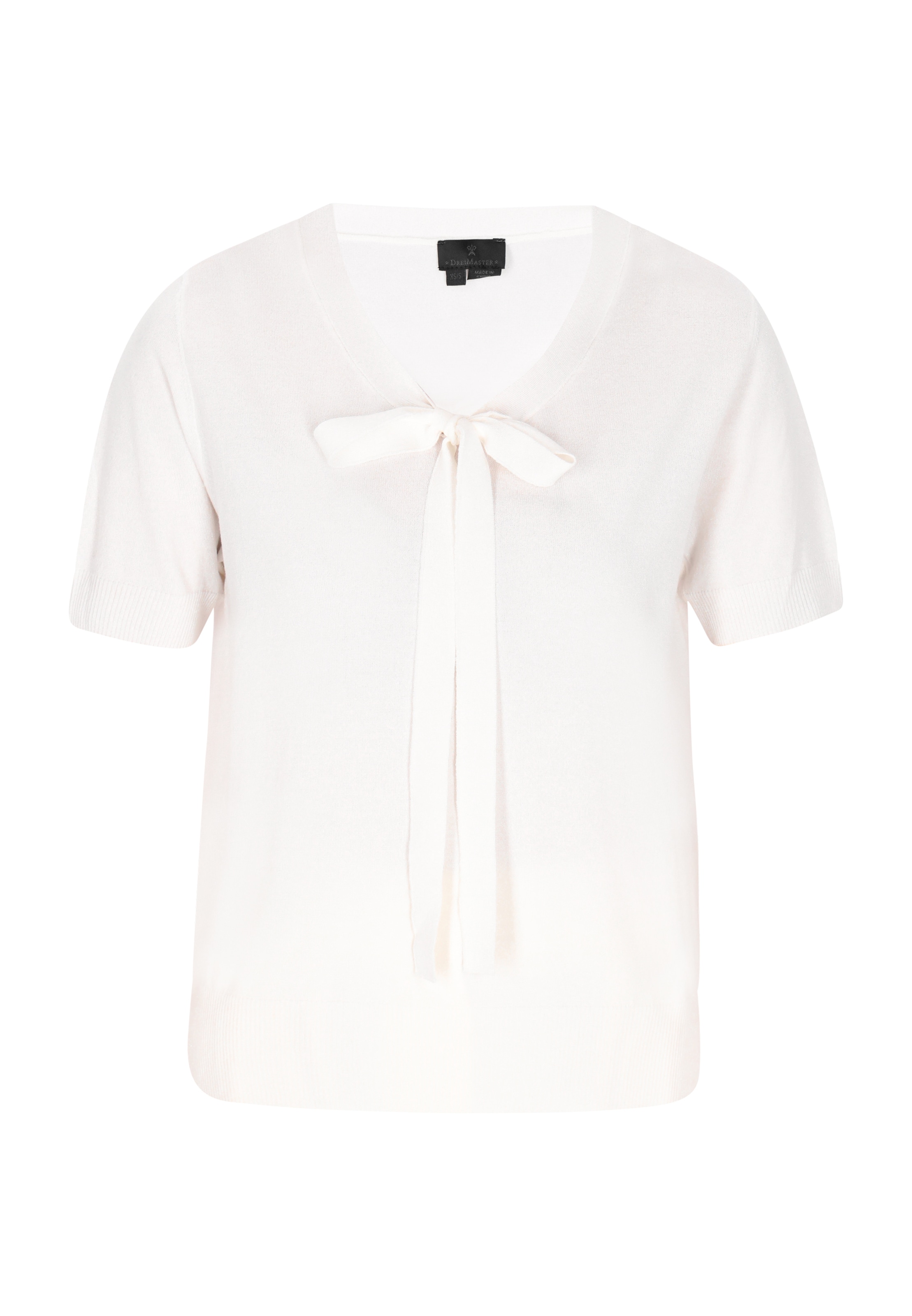 DreiMaster Klassik Pullover in Weiß: Vorderseite