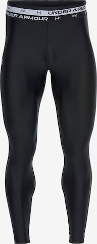 UNDER ARMOUR - Skinny Calças de desporto em preto: frente