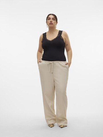 Vero Moda Curve Loosefit Hose 'DINNA' in Beige