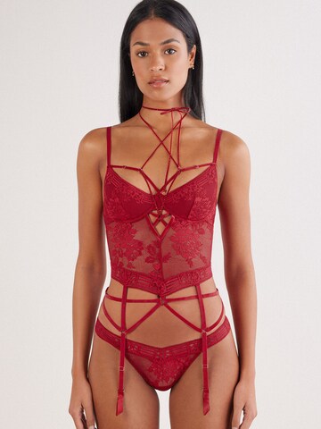 INTIMISSIMI Corsage 'La Female Fatale' in Rot: Vorderseite
