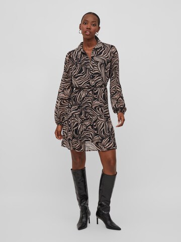 VILA Shirt dress 'Karolina' in Black: front