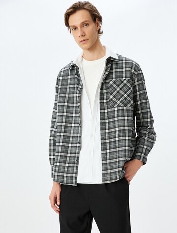 Koton Comfort fit Button Up Shirt in Black