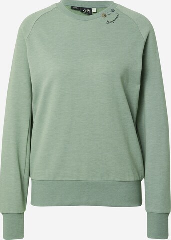 Ragwear - Sweatshirt 'FLORA' em verde: frente