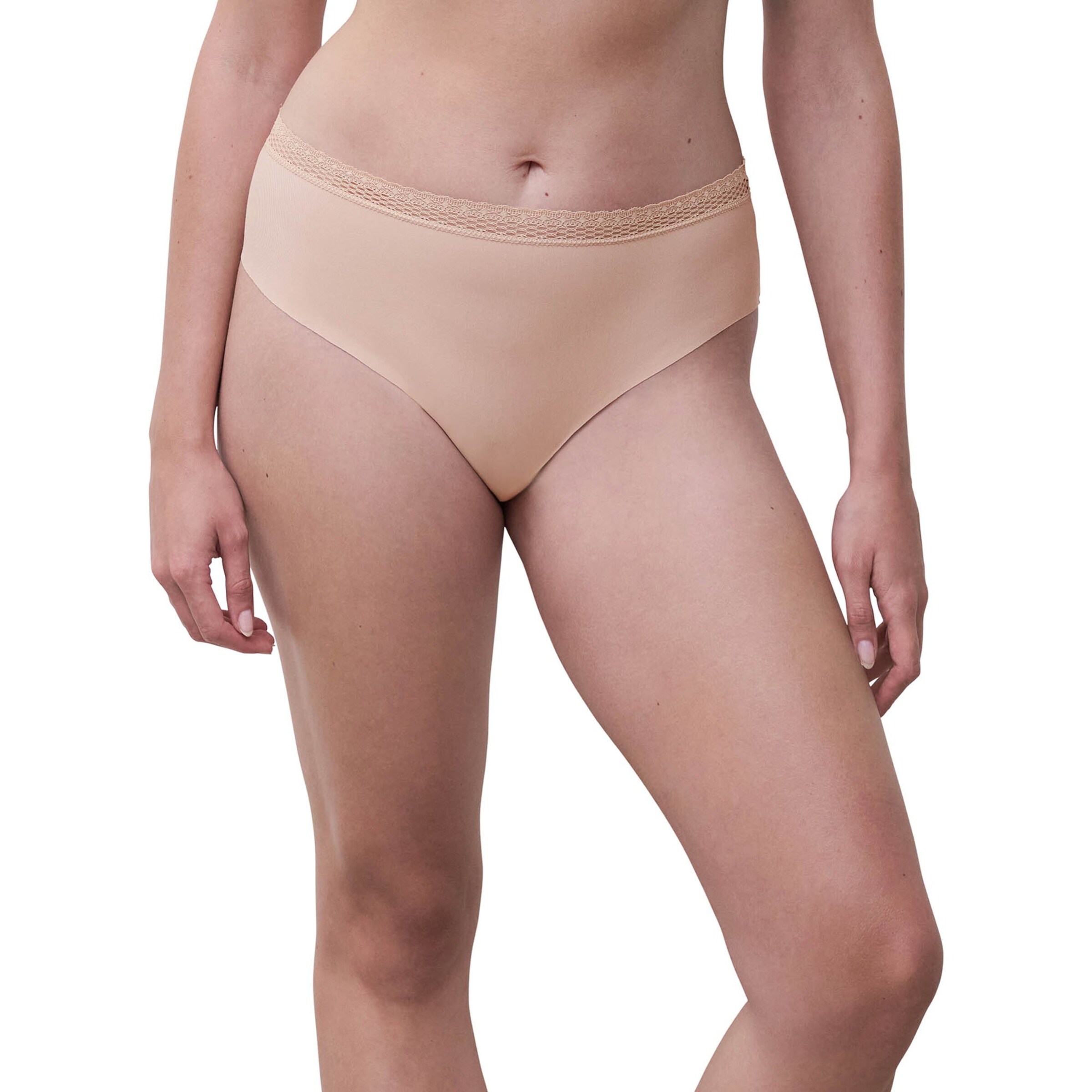 Slip 'Cozy Chic' di Chantelle in beige: frontale