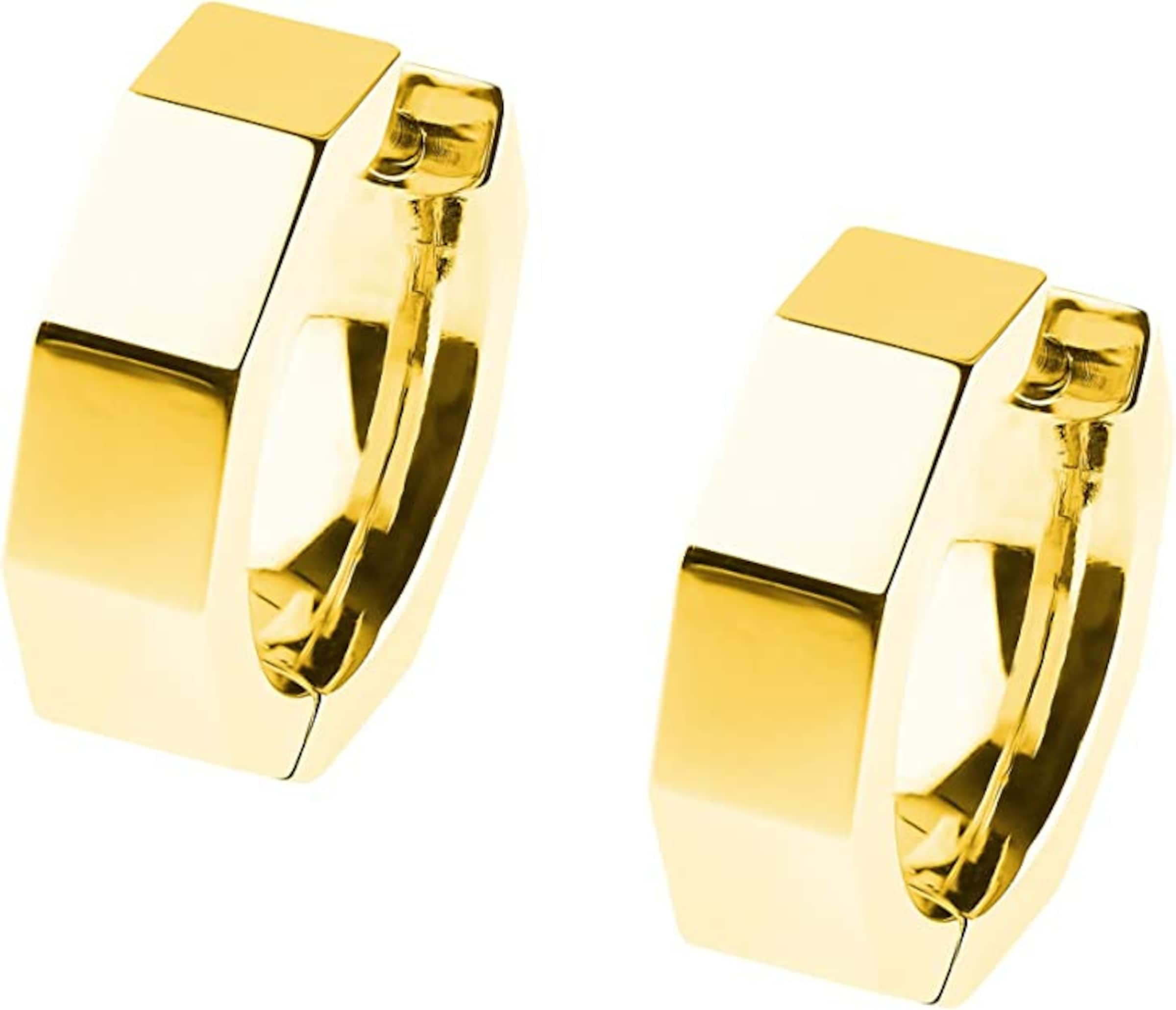 Ernstes Design Ohrringe in Gold: Vorderseite