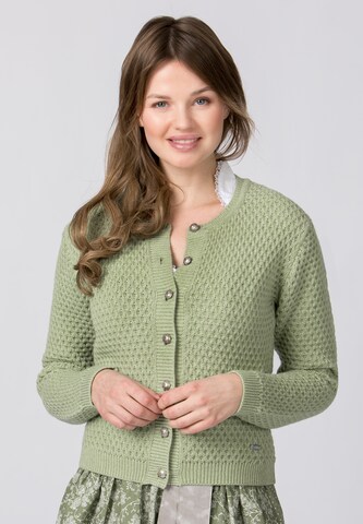 STOCKERPOINT Strickjacke 'Juliette' in Grün: Vorderseite