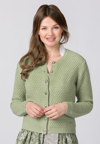 STOCKERPOINT Knit Cardigan 'Juliette' in Green: front