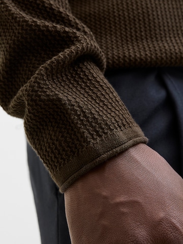 JACK & JONES Свитер 'JJECOOPER' в Коричневый