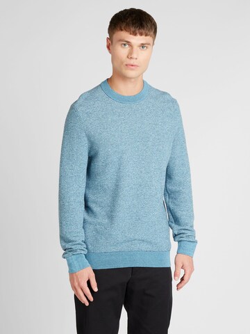 BOSS Sweater 'Aspok' in Blue: front