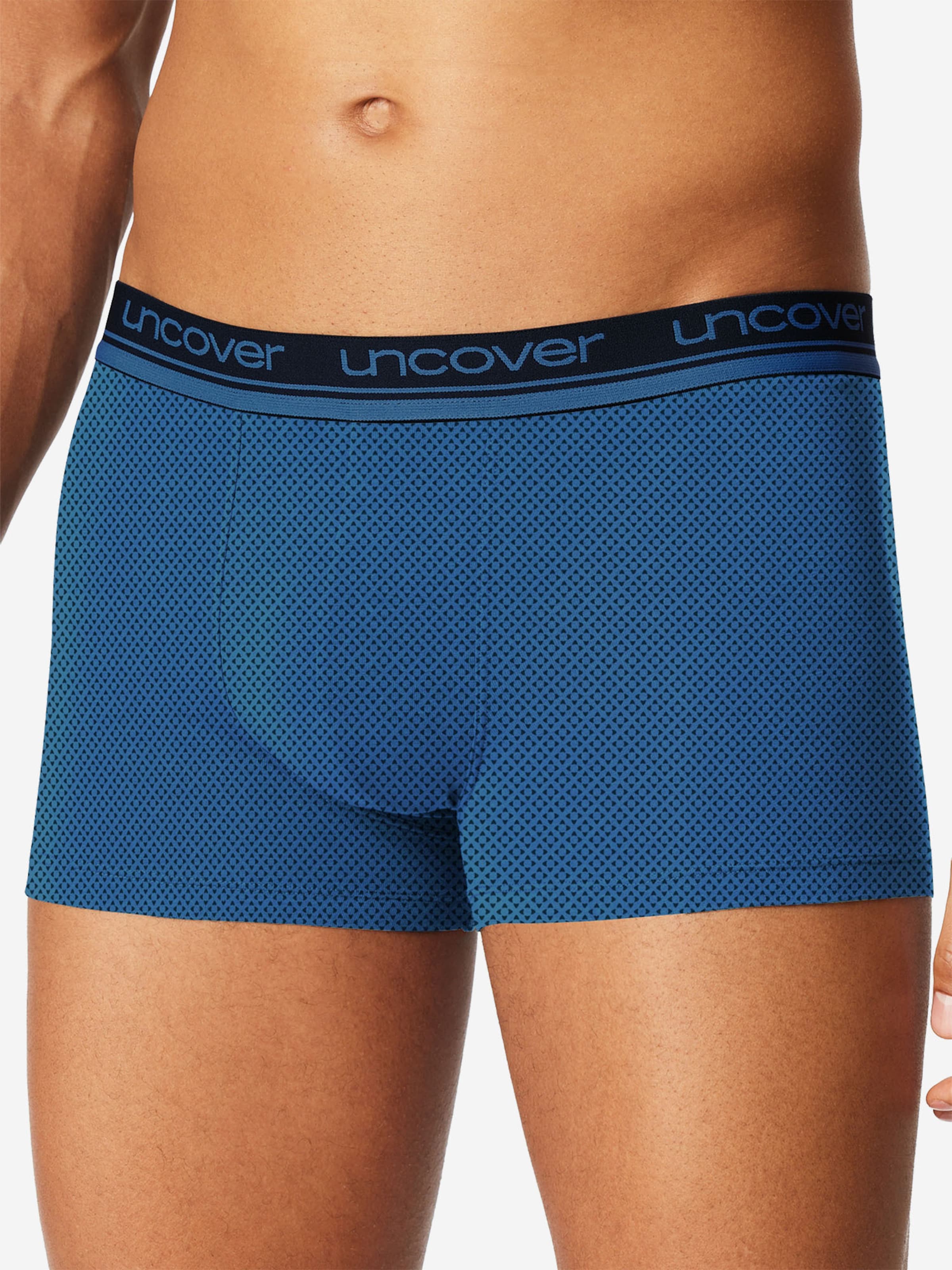 Boxers uncover by SCHIESSER en bleu : devant