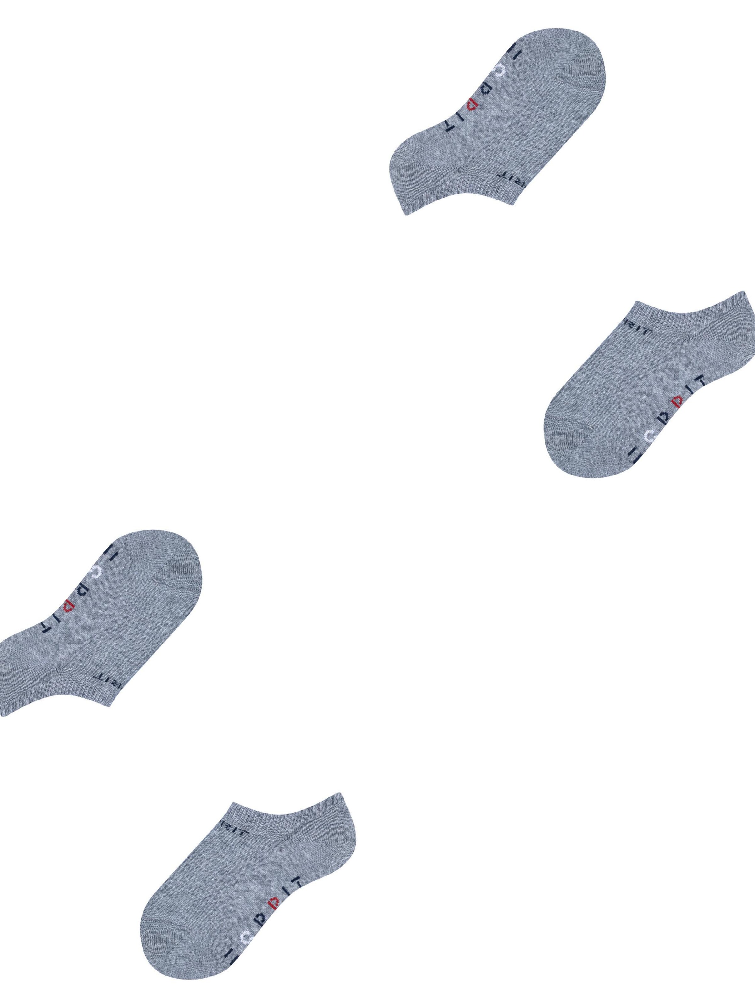 ESPRIT Socken 'Foot Logo 2-Pack'‌‌‌‌‌‌‌‌‌‌ in Grau