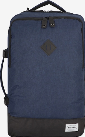 Worldpack Backpack 'Bestway' in Blue: front