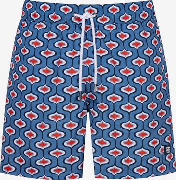 Mey Board Shorts 'Serie Damask' in Blue: front