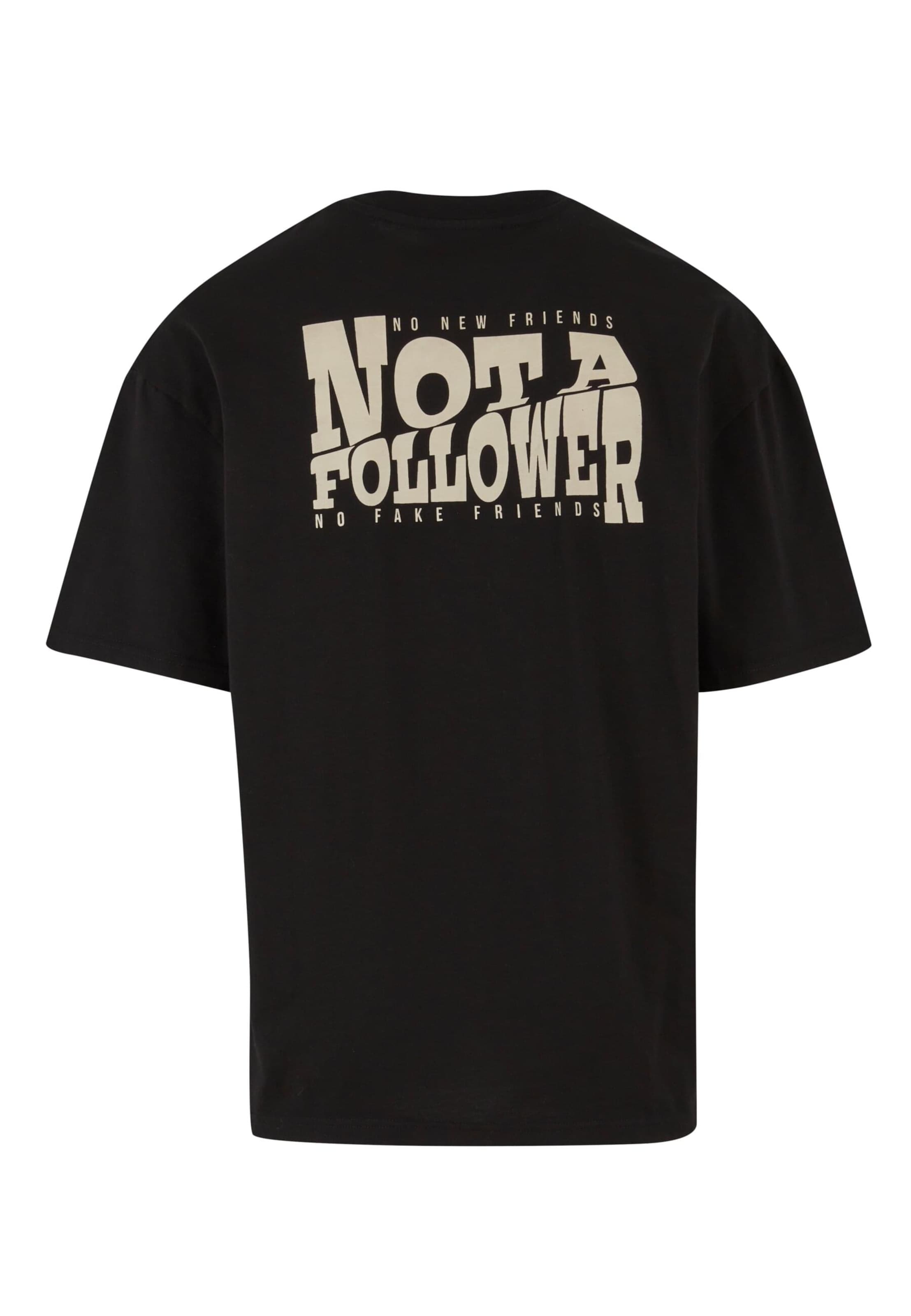 T-Shirt 'Not a Follower' DEF en noir