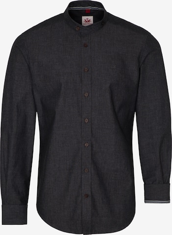 Coupe regular Chemise folklorique 'Edertal' SPIETH & WENSKY en gris : devant