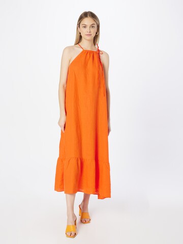 REPLAY Καλοκαιρινό φόρεμα σε πορτοκαλί: μπροστά