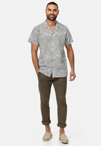 INDICODE JEANS Regular fit Overhemd 'Frey' in Grijs