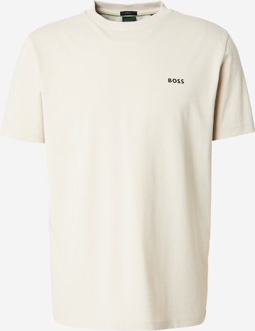 BOSS - Camiseta en beige: frente