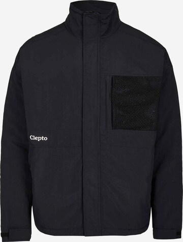 Cleptomanicx Winter Jacket 'Square' in Black: front