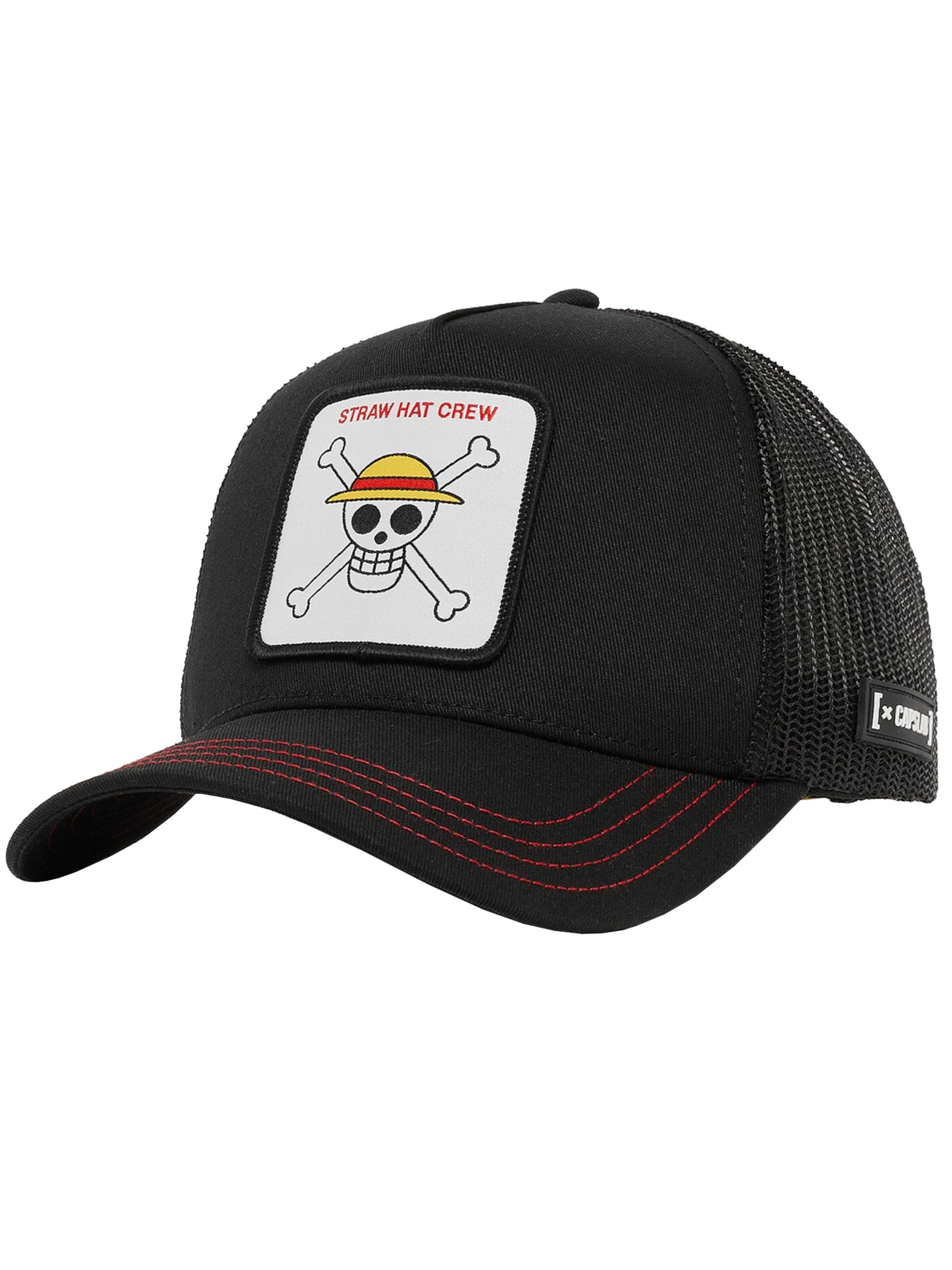Capslab Cap 'One Piece'‌ in Schwarz: Vorderseite