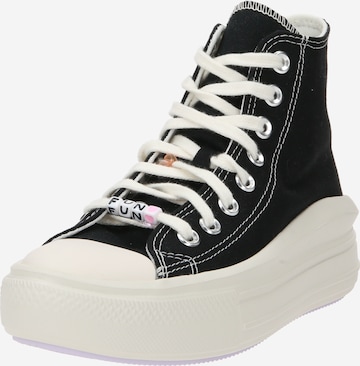 Sneaker înalt 'Chuck Taylor All Star Move' de la CONVERSE pe negru: față