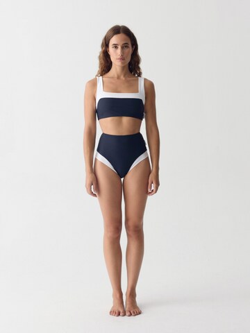 SEABASS Classic Bikini Top 'Women Bikini Top Elle' in Blue: front