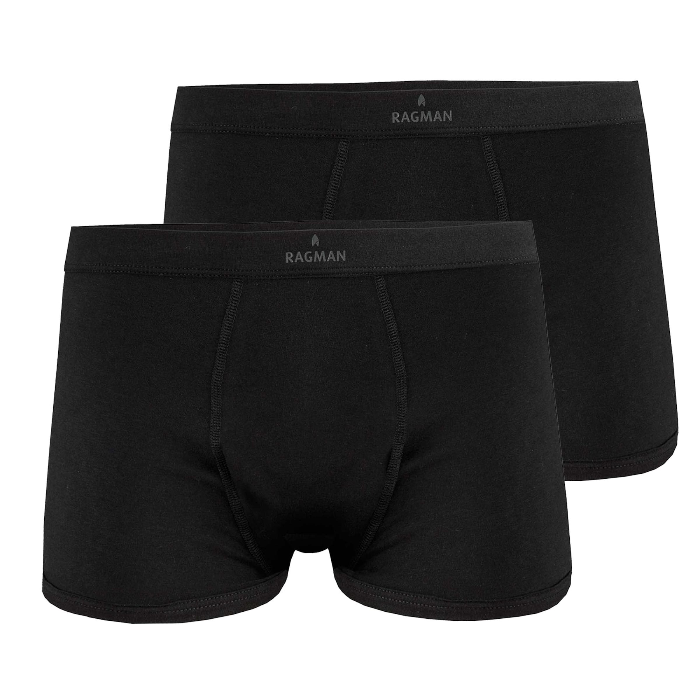 Ragman Boxershorts in Schwarz: Vorderseite