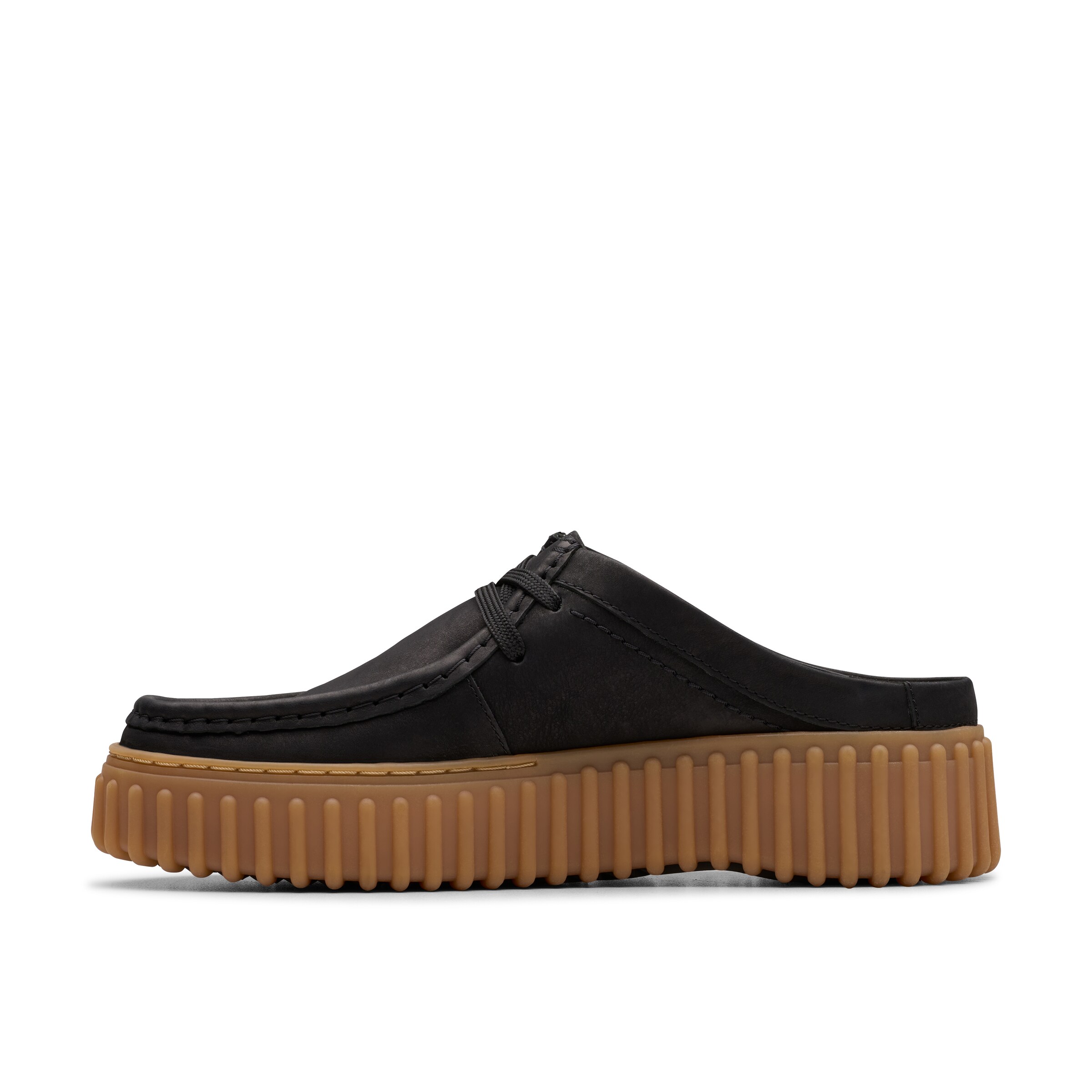 CLARKS Clogs 'Torhill' in Schwarz: Vorderseite