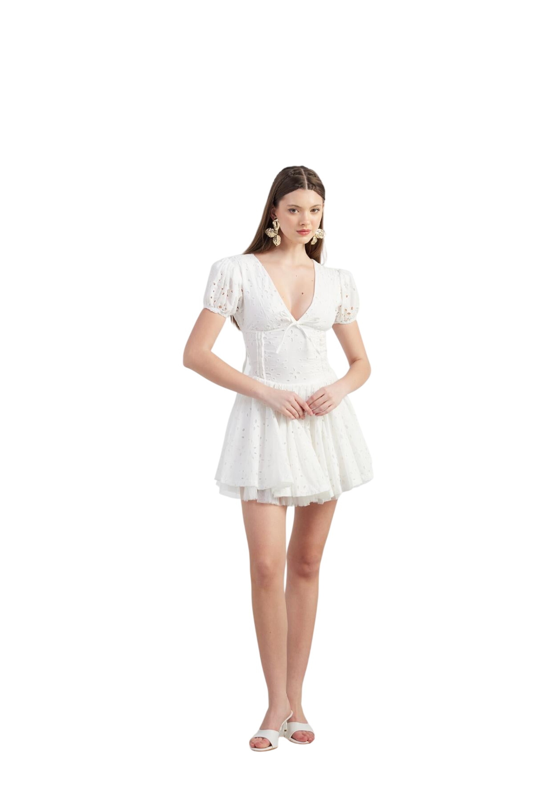 HOLLY LOLLY Kleid in Weiß
