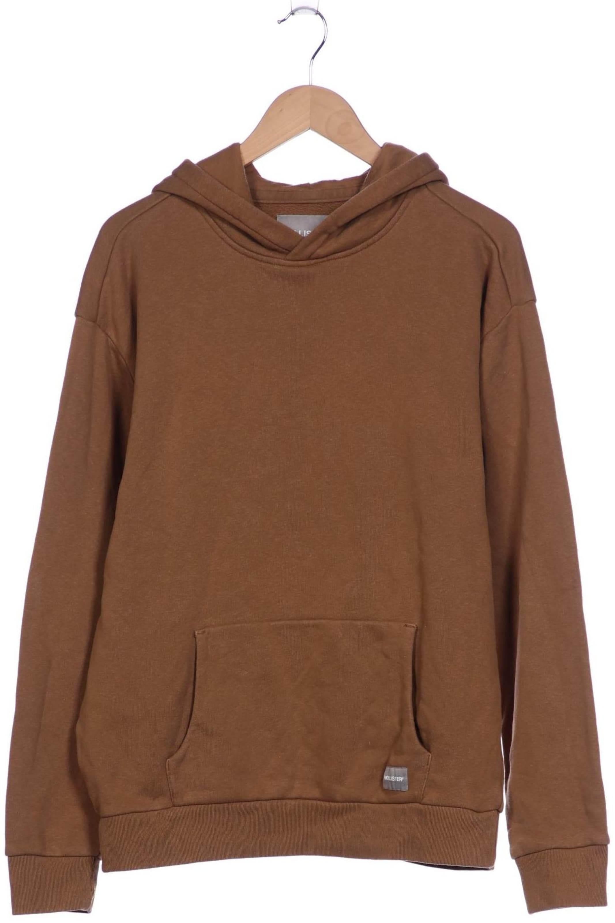 HOLLISTER Sweatshirt & Zip-Up Hoodie in L in Brown: front