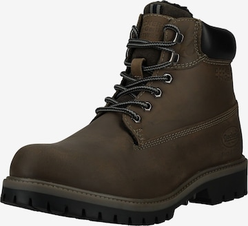 Bottes à lacets Dockers by Gerli en gris : devant