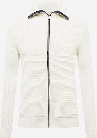 TOM TAILOR Knit cardigan in White: front