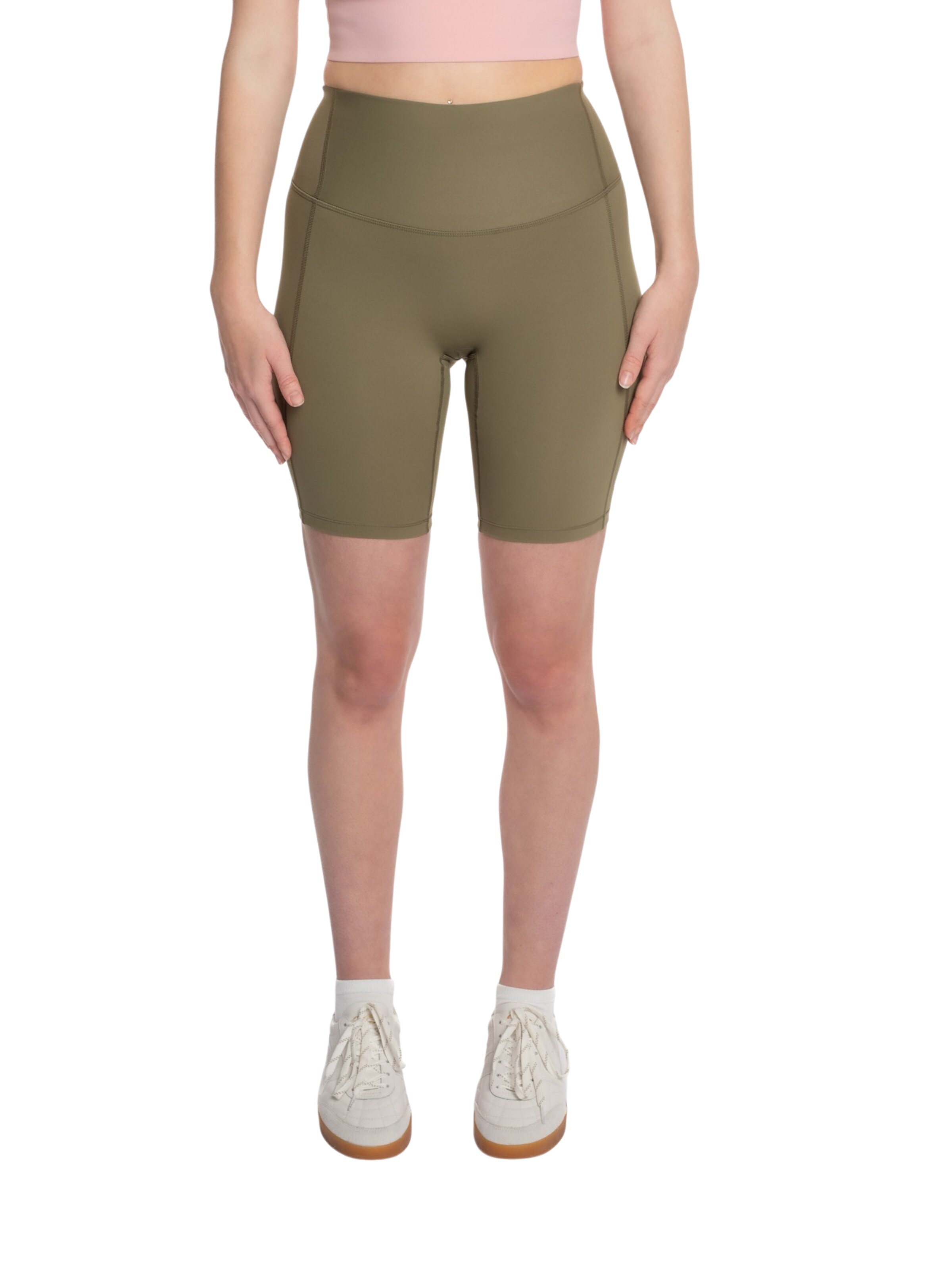 mymotus Skinny Workout Pants 'Mymotus Ladies Fitness Tight short Capers YW71' in Green: front