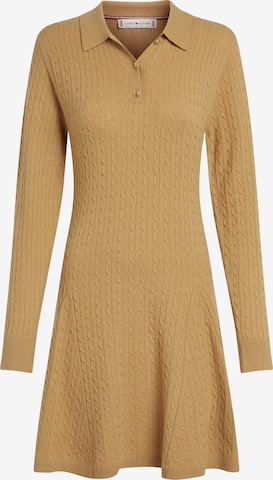 Robes en maille TOMMY HILFIGER en vert : devant