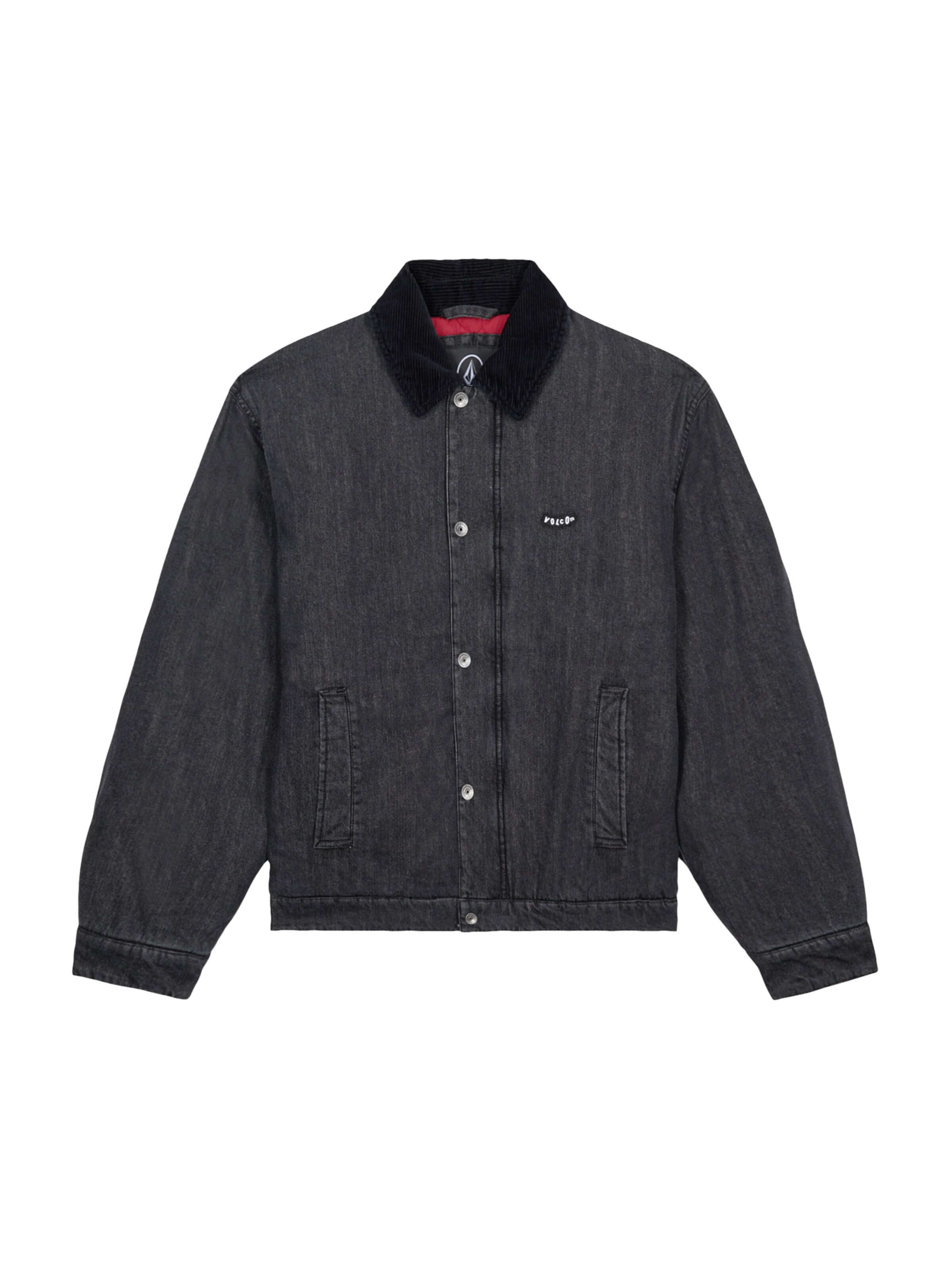 Volcom Jacke 'Stonewish' in XS in black denim, Produktansicht