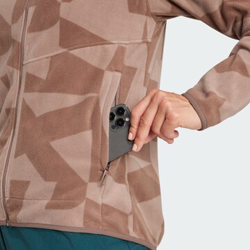 ADIDAS TERREX Athletic fleece jacket in Brown