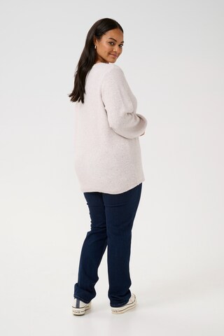 KAFFE CURVE Pullover 'Luela' in Beige