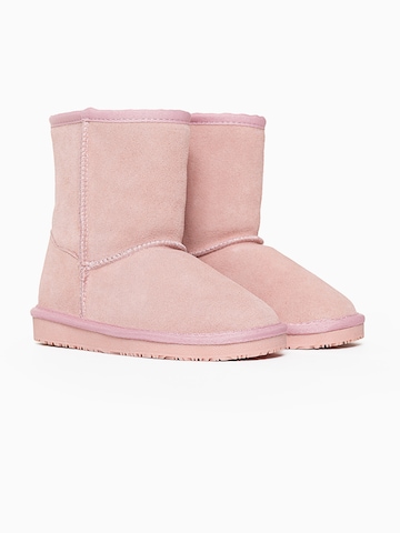 rozā Gooce Sniega apavi
