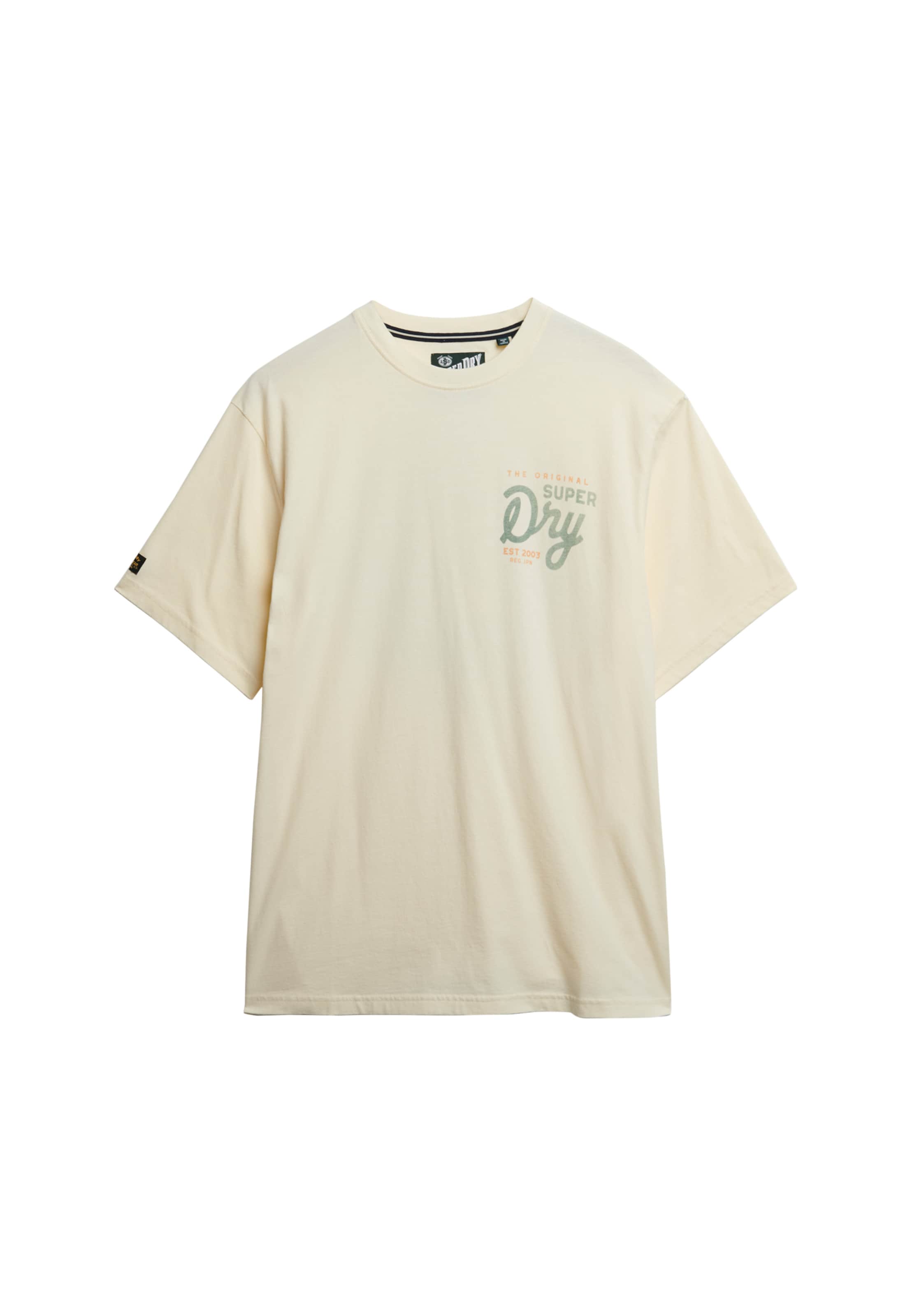 Superdry & Co Shirt 'Tap Room' in Beige: voorkant