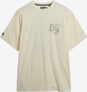 T-Shirt 'Tap Room' Superdry & Co en beige : devant