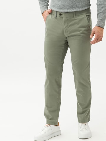 BRAX Regular Chino Pants 'Jim' in Green: front