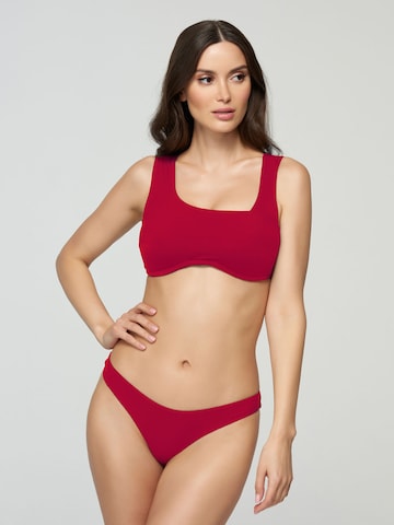 Marc & André Bralette Bikini Top 'ECO WAVE' in Red: front