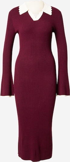 Noella Úpletové šaty 'Livvy' - vínově červená / bílá, Produkt